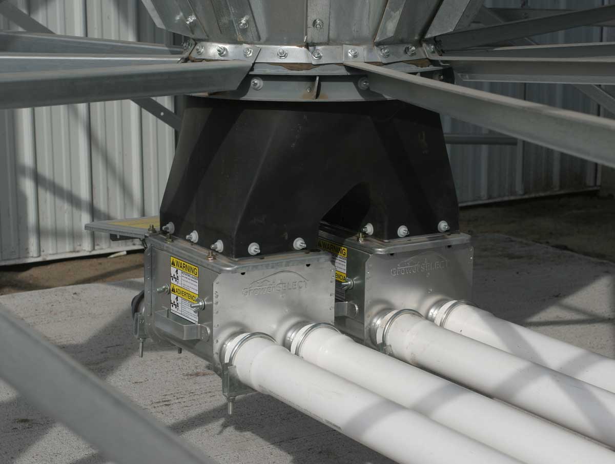 flex auger feed line silo boot installation